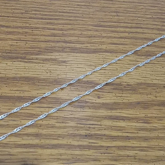 Sterling silver wave chain (22" 24") - Picture 3 of 4